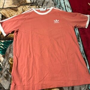 Adidas Coral T-Shirt with White Accents